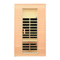 Moray 1-2 Person Indoor Hemlock Infrared Sauna Featuring 5 Advanced Far-Infrared Carbon Crystal Heaters