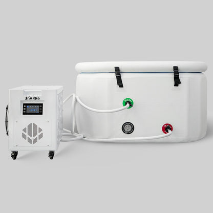 Experience Ultimate Cold Therapy Anywhere with the Drift Inflatable Cold Plunge and Cooling Unit
