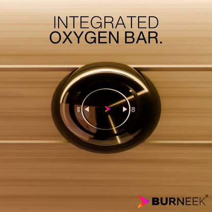Experience Ultimate Relaxation with the Burneek Onyxeek 3-Person Full-Spectrum Quartz Infrared Sauna Featuring Red Light Therapy