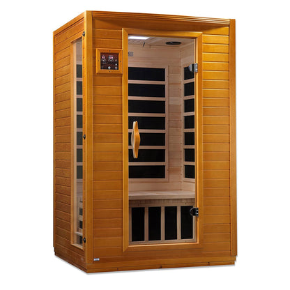 Dynamic Saunas: Andora 2-Person Low EMF FAR Infrared Sauna Crafted from Luxurious Canadian Hemlock