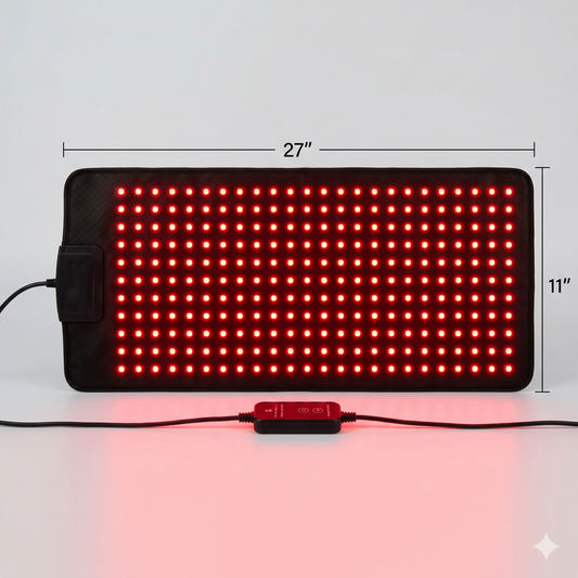 Large Red Light Therapy Pad – 27" x 11" with 1,998 LEDs for Pain Relief & Recovery