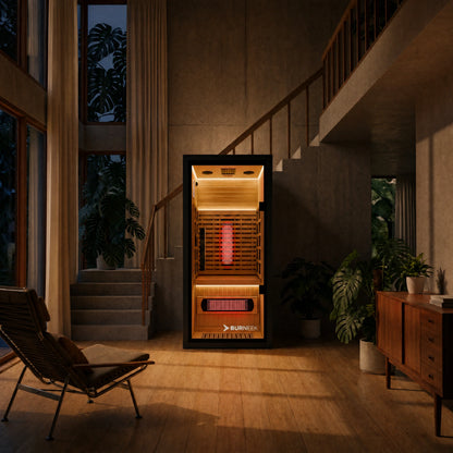 Experience Ultimate Wellness with the Burneek Onyxeek: Luxurious Single-User Full-Spectrum Quartz Infrared Sauna