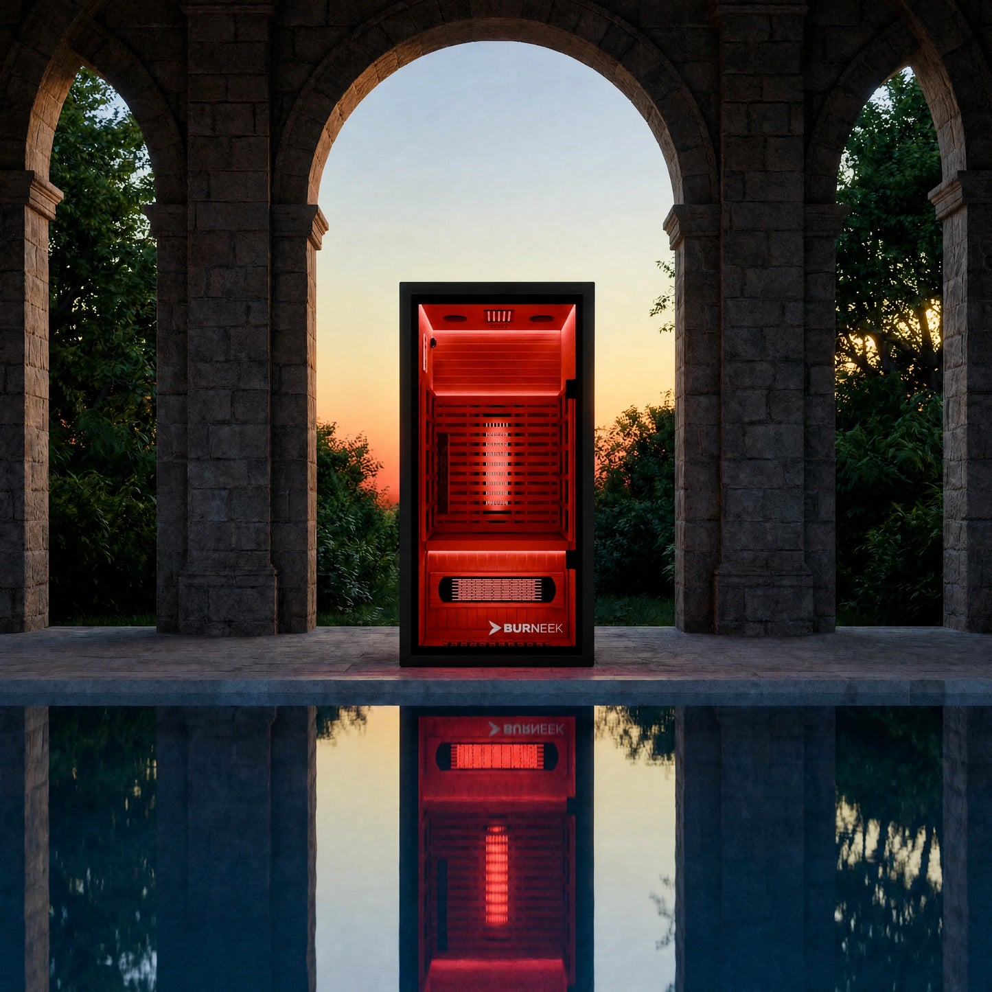 Experience Ultimate Wellness with the Burneek Onyxeek: Luxurious Single-User Full-Spectrum Quartz Infrared Sauna
