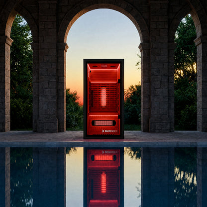 Experience Ultimate Wellness with the Burneek Onyxeek: Luxurious Single-User Full-Spectrum Quartz Infrared Sauna