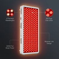 Red Light Therapy Panel, 4 Wavelengths Full Body Infrared Light Therapy, 300 Elite Grade Dual Chip Leds, FSA-HSA Red Light Device at Home, Ideal for Body, Face. 500W. Modular Design. — Lifestyle