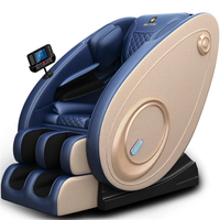 Massage Chair Zero Gravity Full Body with Heating and Bluetooth - Blue — Studio Shot