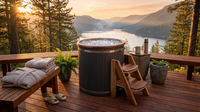Cold Therapy 1 Person Ice Bath 118 Gallon Cold Plunge 37.5" X 33.25" — Lifestyle